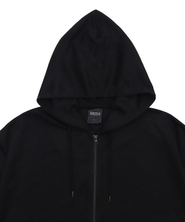 WEGO 【MLXLサイズ展開】グラフィックZIPパーカー（SS） ブラック