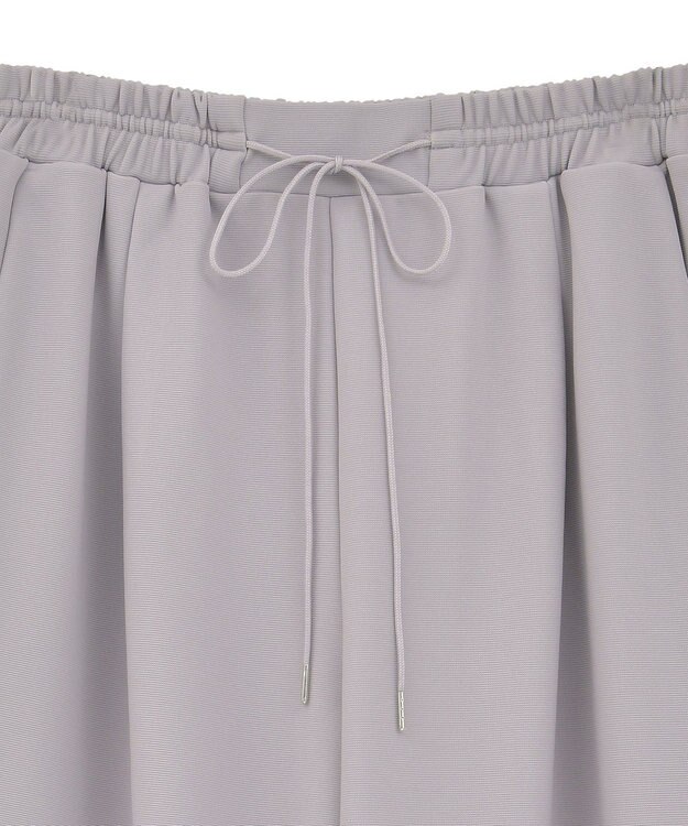 Green Parks 楽ちんリップルワイドパンツ Purple