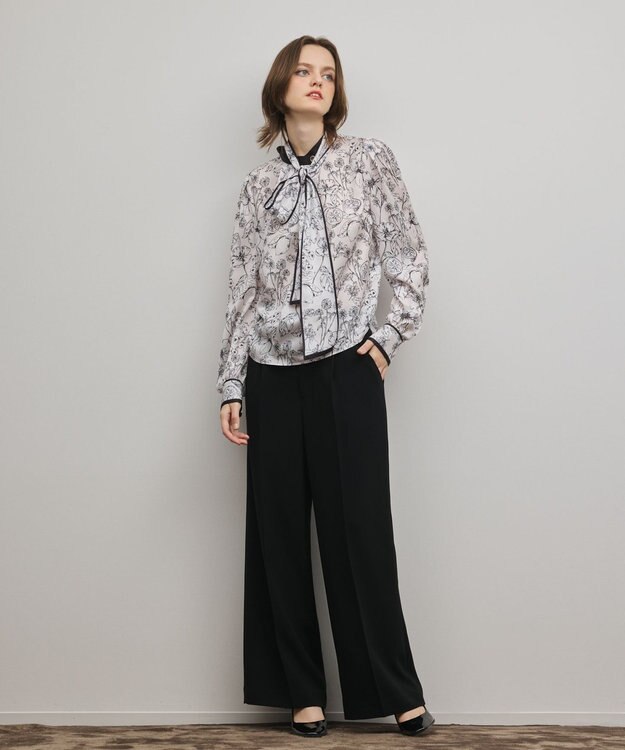 GRACE CONTINENTAL フルーツフラワープリントトップ キナリ