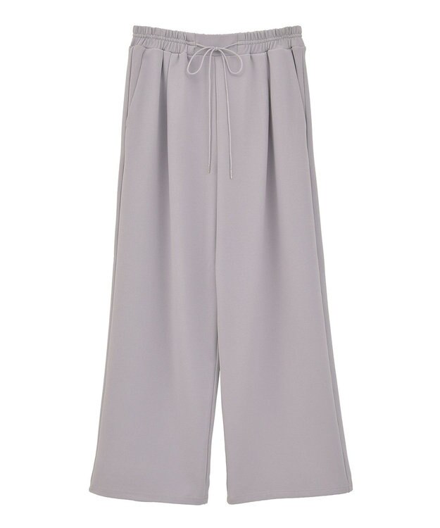 Green Parks 楽ちんリップルワイドパンツ Purple