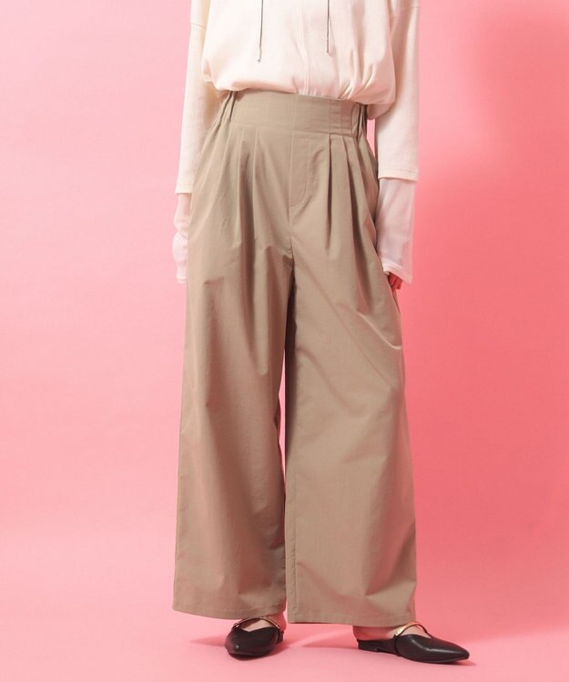 Green Parks ツータックイージーパンツ Beige