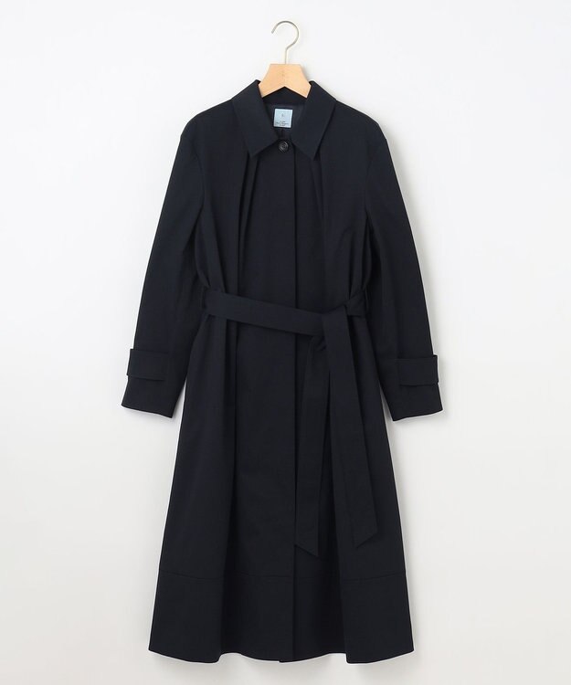 組曲 L 【WEB限定】ライトトレンチ ステンカラーコート ネイビー系