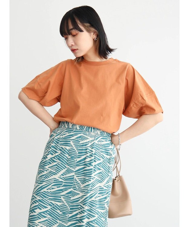 Green Parks ＫＢＦ　袖ボリュームＴＥＥ Terracotta