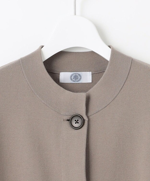 J.PRESS LADIES L 【洗える】VIGODA MILANO ニット ジャケット モカ系