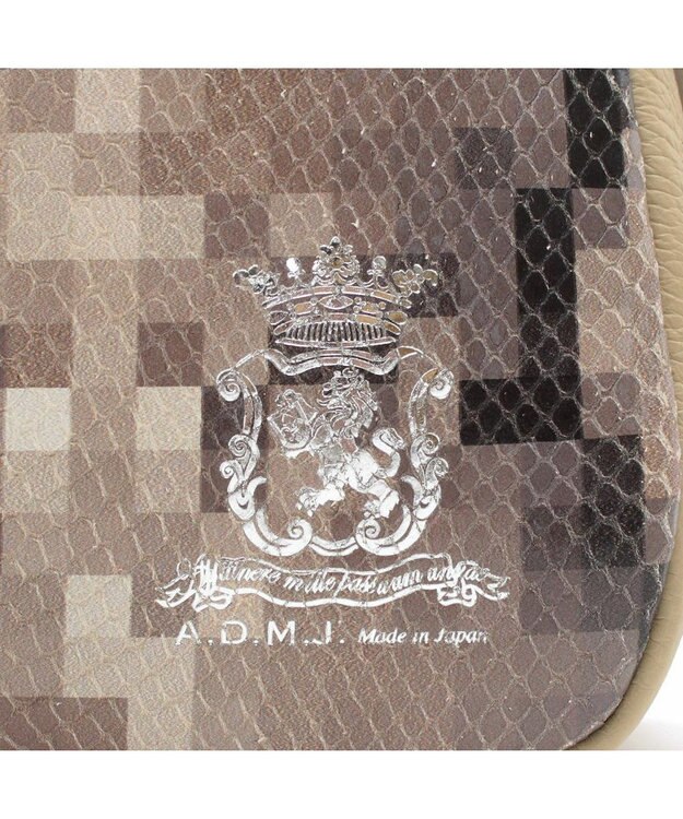 A.D.M.J. スネーク型押し/ソフトワンショルダー SA