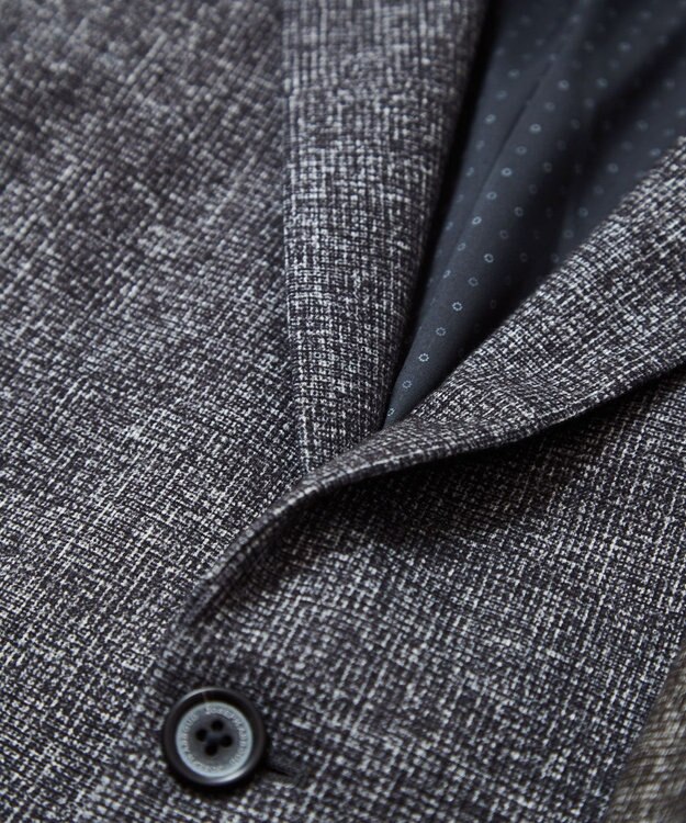 JOSEPH ABBOUD 【キングサイズ・ストレッチ】フランネルジャージ ジャケット ブラック系