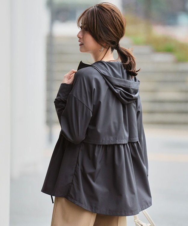 ANY SIS S ラッシュガード ジップアップフーディー チャコール