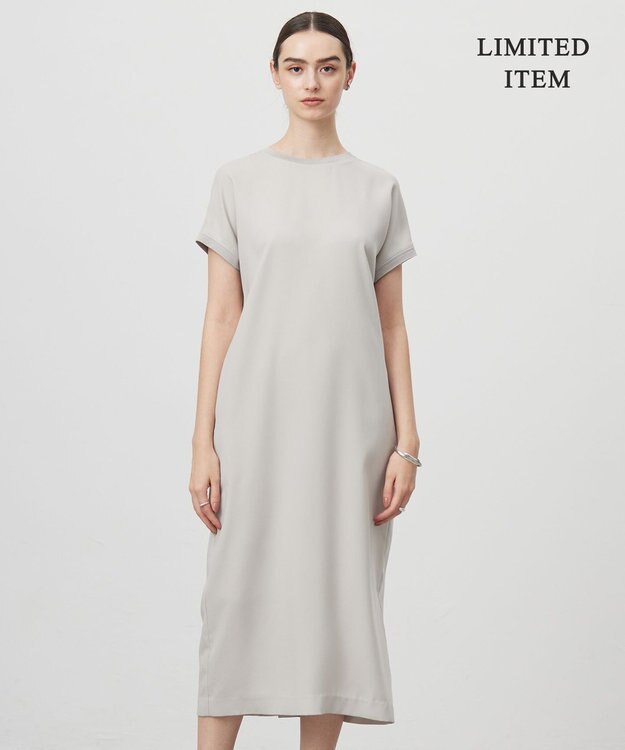 ICB L 【WEB限定・接触冷感・UVケア・速乾・防シワ・洗える】 FluidBackSatin  ワンピース トープ系