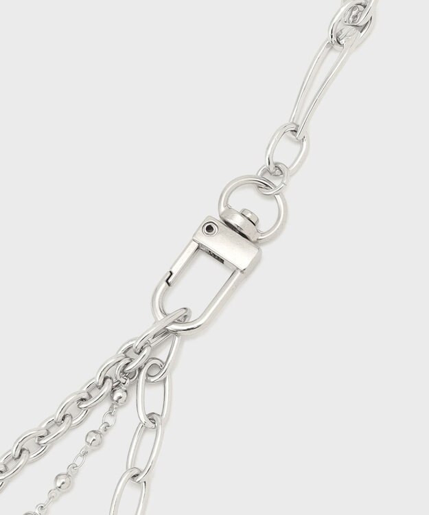 GRACE CONTINENTAL マルチチェーンベルト シルバー