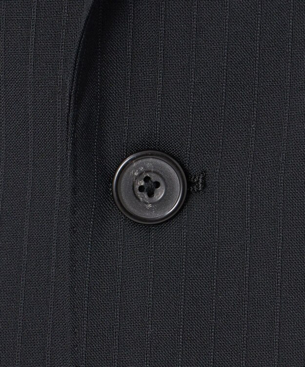 GOTAIRIKU 【オールシーズン対応】WOOL×POLYESTER ライトウェイト スーツ（ブラックストライプ） ブラック系1