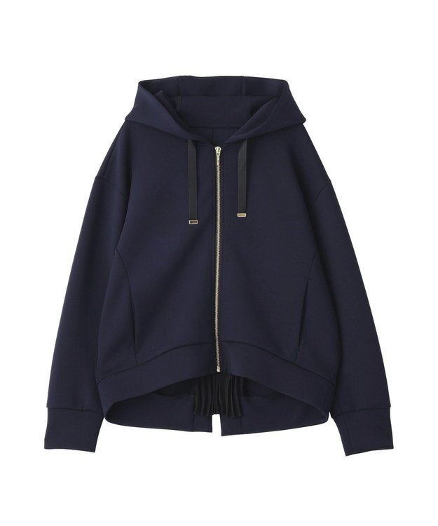 YECCA VECCA バックプリーツZIPフーディー Light Beige