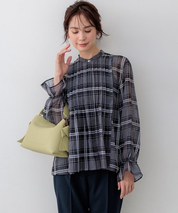 組曲 ブロードノット2WAYソフトショルダー バッグ ピスタチオ系