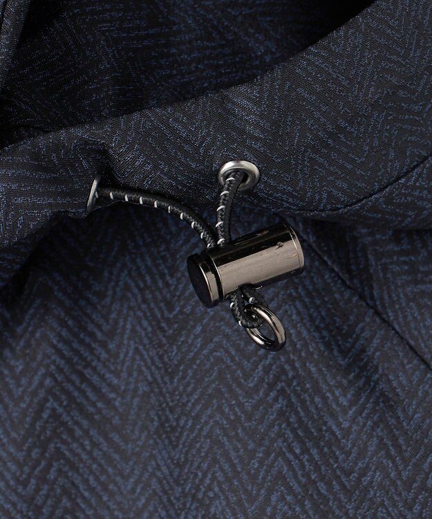 GOTAIRIKU 【仕事で着用可】ラスタードビー フーデッドブルゾン_地柄(24/25年モデル) ネイビー×ヘリンボーン柄(25年新色)