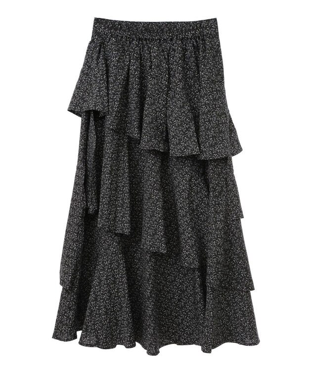 earth music&ecology ランダムティアードスカート Flower