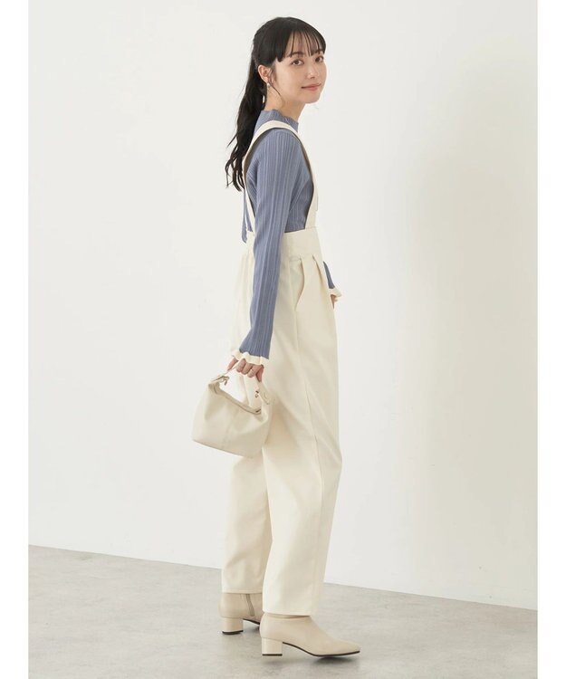 earth music&ecology ２ｗａｙハイウエストパンツ Ivory