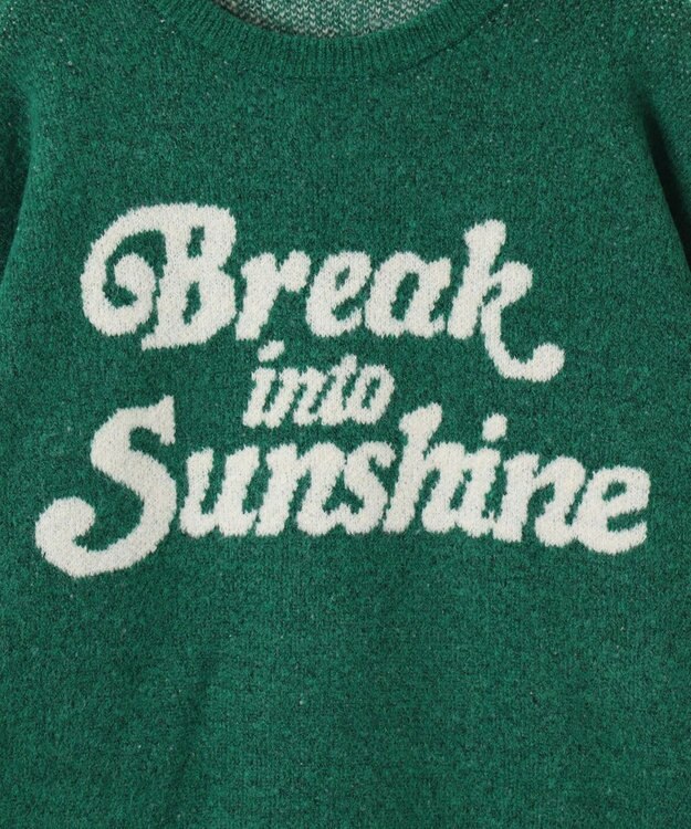 WEGO ロゴジャガードフラッフィーニット グリーン