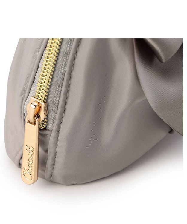 Chacott リボンポーチ グレージュ