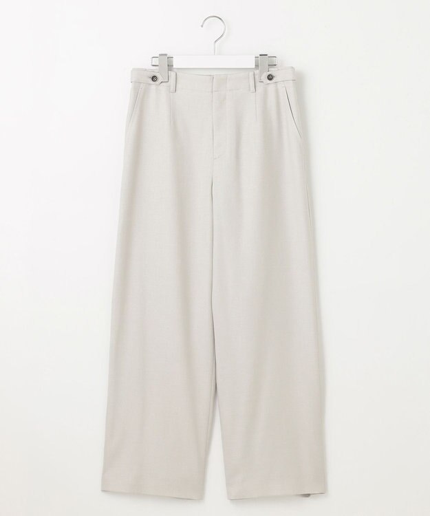 J.PRESS LADIES L 【セットアップ対応・洗える・UVケア・速乾】 OXIJEWELストレッチ セミワイド パンツ シルバー系