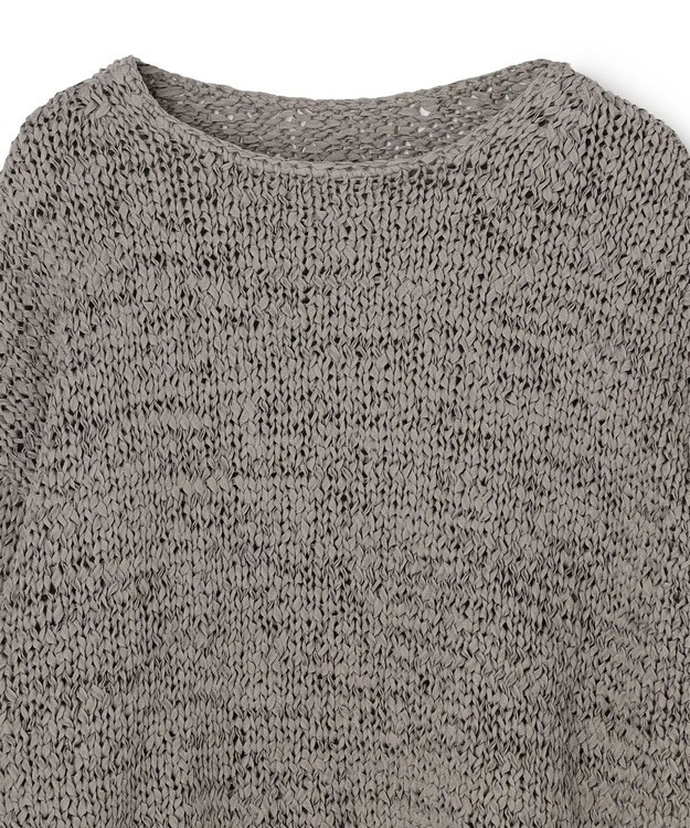 UNFILO テープヤーンニット プルオーバー チャコール