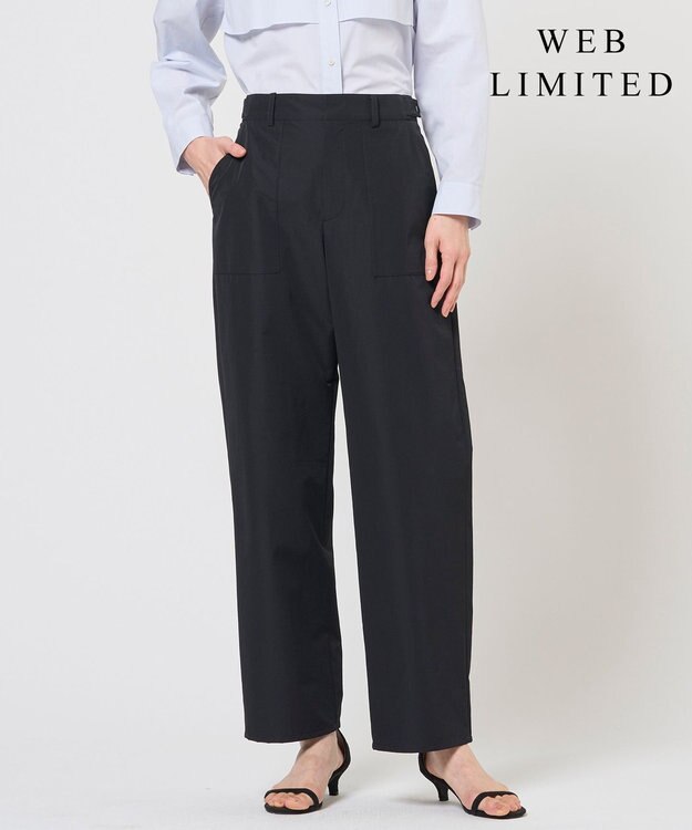 J.PRESS LADIES 【WEB限定カラーあり】TC ライトタンブラー ベイカー パンツ 【WEB限定】ブラック系