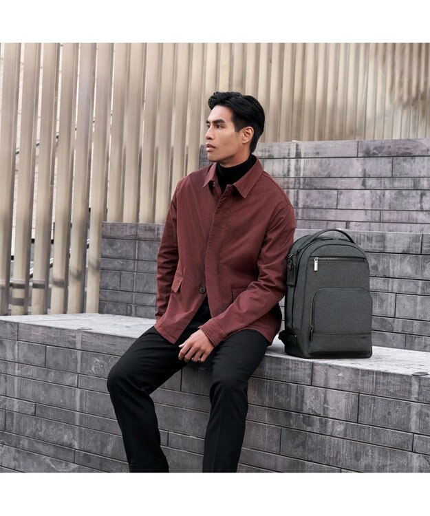 TUMI HARRISON 「ウォレン」バックパック ダーク チャコール