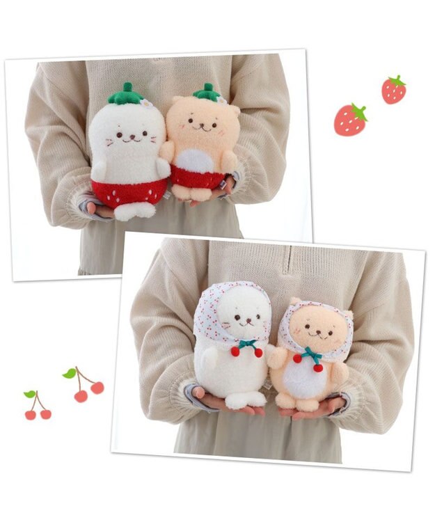 Mother garden らっこいぬ マスコット 《ピュアさくらんぼ》 ピュアさくらんぼ