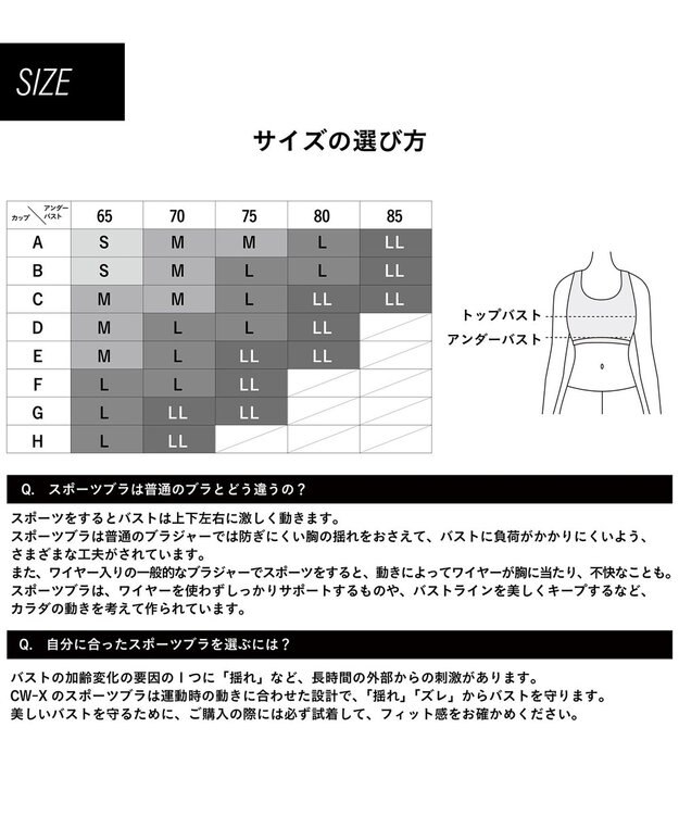 CW-X 【WOMEN】 スポーツゆれケアブラ メッシュ ユレ・ズレをおさえて動きやすい 吸汗速乾（本体） HTY030 /ワコール イエロー