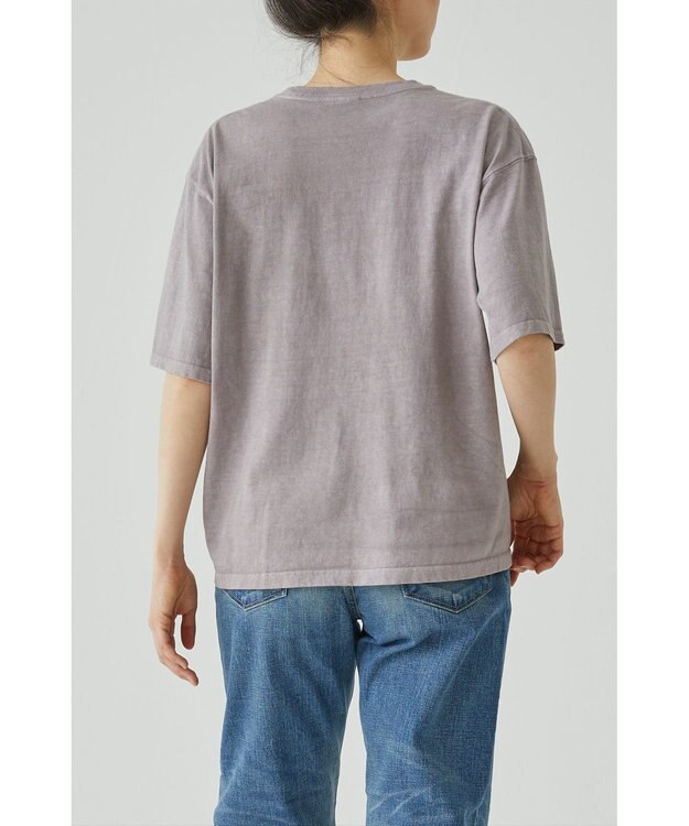 caqu caqu x GoodOn roundneck S/Stee  シンプルゆったりフィットの半袖Tシャツ soft purple