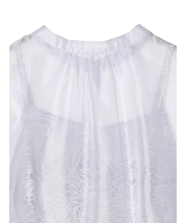 earth music&ecology ＳＥＴ２点　シアーブラウス＋レースキャミワンピース Mint