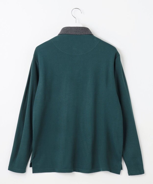 23区GOLF 【MEN】【吸湿発熱】グランサーモカノコ ポロシャツ ダークグリーン系