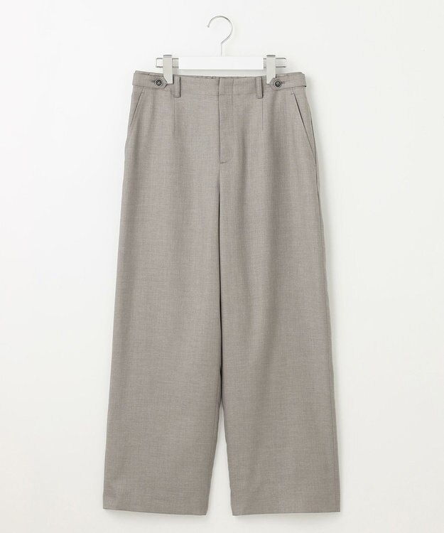 J.PRESS LADIES L 【セットアップ対応・洗える・UVケア・速乾】 OXIJEWELストレッチ セミワイド パンツ ライトグレー系