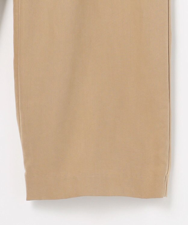 J.PRESS LADIES ピーチポプリン ワイド パンツ キャメル系