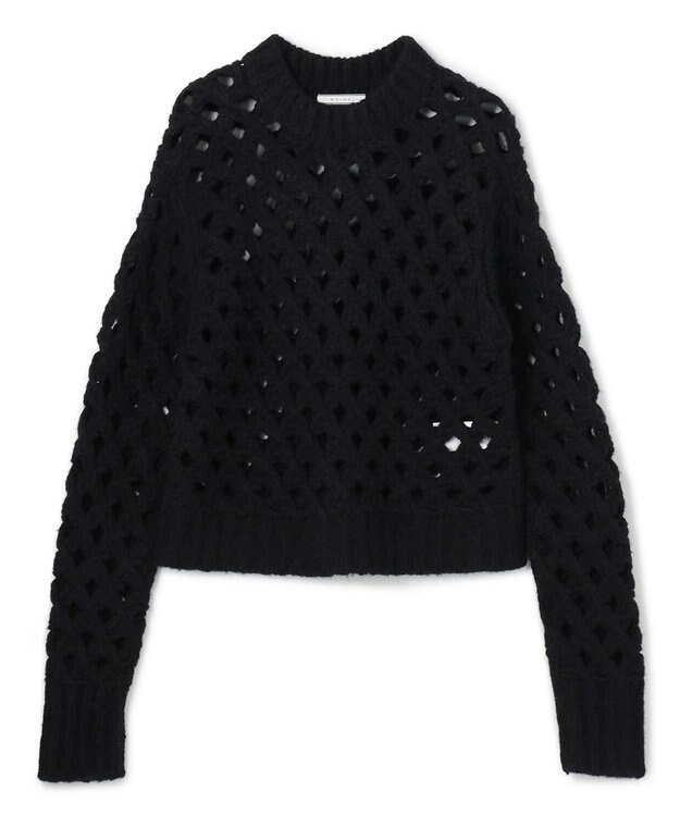 BEIGE， KOKOMO / ウールアルパカメッシュニット Black