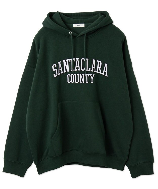 WEGO ワッペンロゴパーカー ダークグリーン