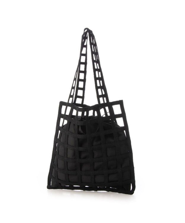 UNBILLION 【テレビ ドラマ着用アイテム】カシュカシュ cachecache / インナー巾着付ラティストート ブラック