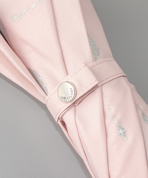 AURORA ジルスチュアート ラメプリント　チェリー柄 長傘 グレイッシュピンク