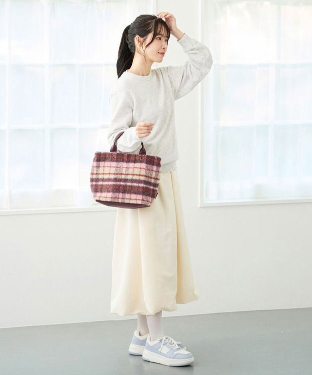 ROOTOTE 3651【2way】SC.スクエア.チェック-A 02：ピンク