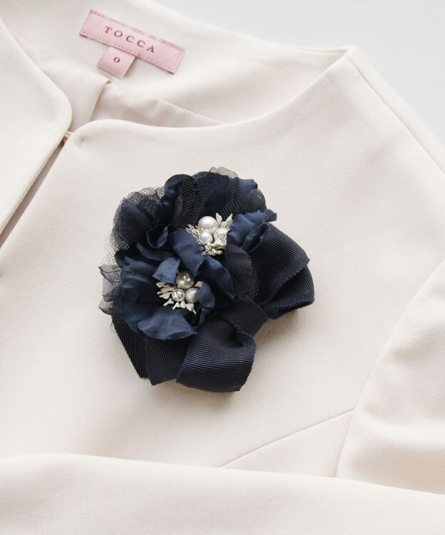 TOCCA ATELIER SENKA FLOWER CORSAGE コサージュ ネイビー系