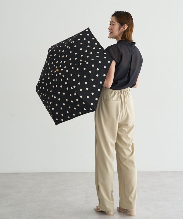YECCA VECCA 【because】ドットトートバッグミニ Black