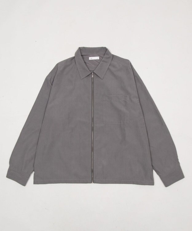 WEGO 【ユニセックス着用ITEM】フェイクスウェードシャツジャケット グレー