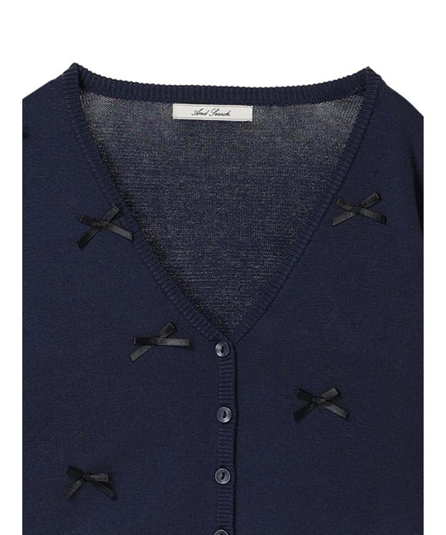 Green Parks ・ＡＮＤ　ＳＥＡＲＣＨ　メニーリボンカーディガン Navy