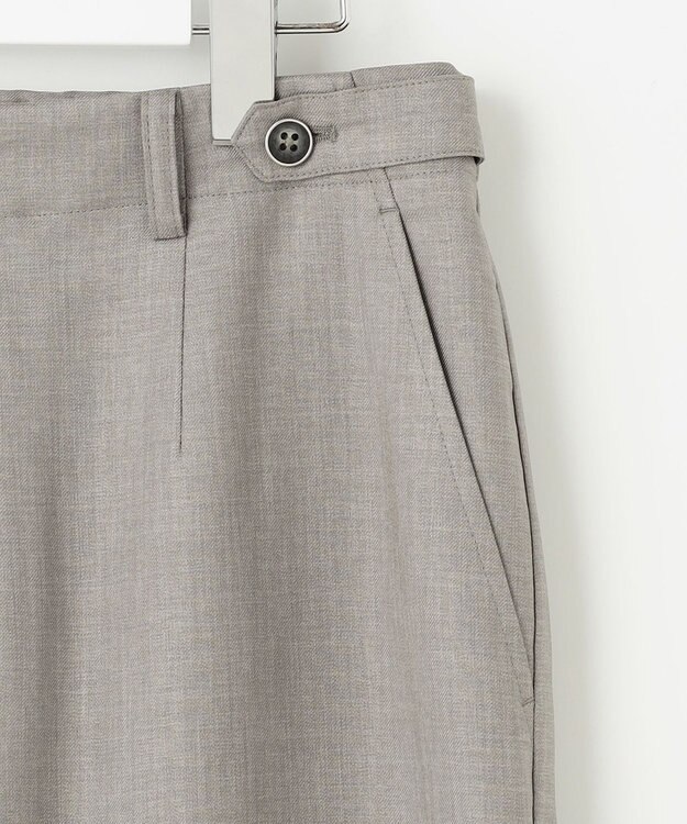 J.PRESS LADIES L 【セットアップ対応・洗える・UVケア・速乾】 OXIJEWELストレッチ セミワイド パンツ ライトグレー系