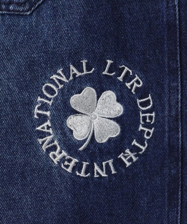 WEGO グラフィックデニムパンツ デニム中濃加工色