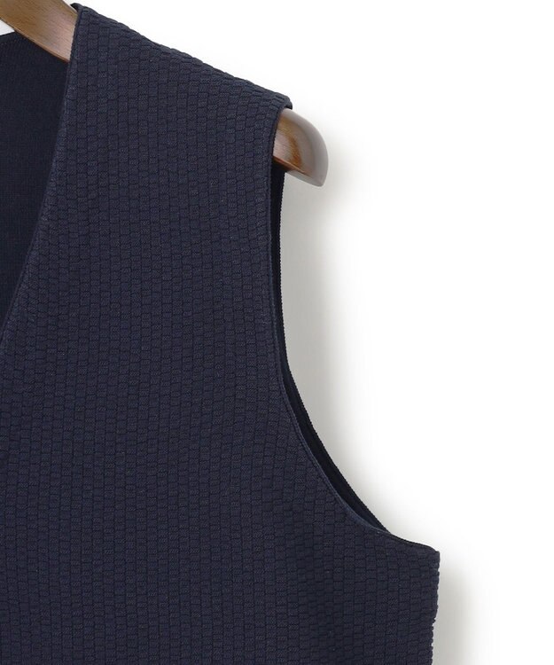 J.PRESS MEN 【KING SIZE】ハイツイストリンクス ニットベスト ネイビー系