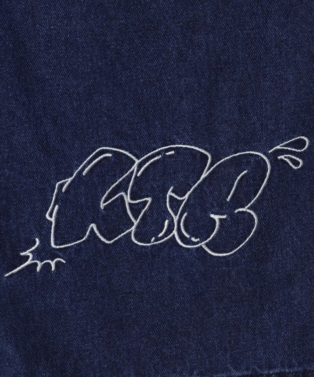 WEGO グラフィックデニムパンツ デニム中濃加工色