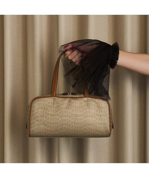 PELLE BORSA スモールボストン Grise グリーズ 9116 キャメル