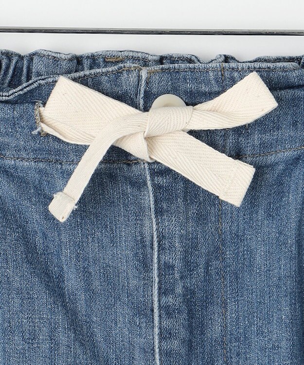 J.PRESS YORK STREET 【UNISEX】デニムワイドパンツ スカイブルー系