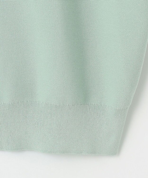 J.PRESS LADIES 【洗える・抗菌防臭】ドルマンガーター ニット ライトグリーン系