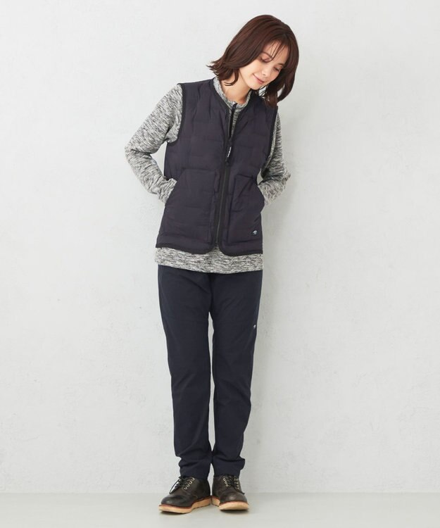 JOSEPH ABBOUD MOUNTAIN 【UNISEX】リバーシブルストレッチ ダウンベスト ネイビー系