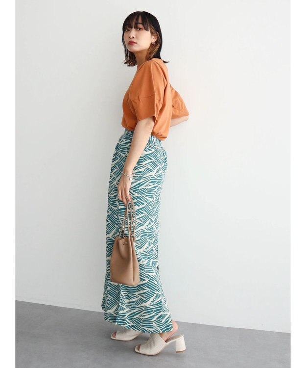 Green Parks ＫＢＦ　アフリカ柄スカート Blue Green